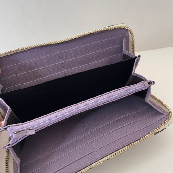 Gucci Flora Long Wallet Purse Zip-Around Leather Authentic *RARE* (169652) - Picture 7 of 8